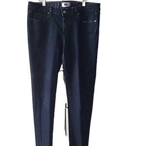 Paige skinny leg dark denim jean
